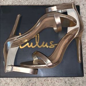 ⭐️LULUS GOLD HEELS⭐️